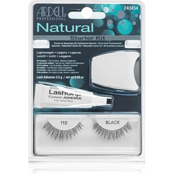 Ardell Natural изкуствени мигли с лепило 110 Black 4 бр