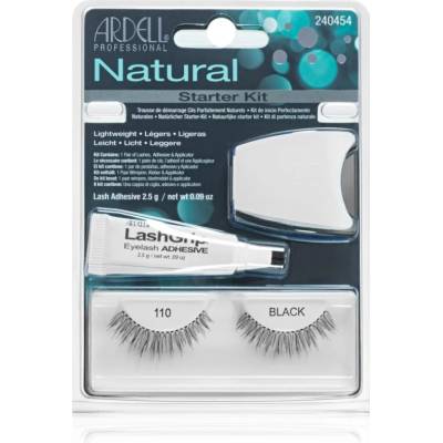 Ardell Natural изкуствени мигли с лепило 110 Black 4 бр