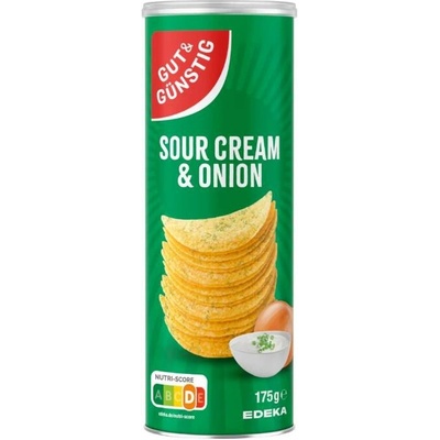 G&G stohované chipsy zakysaná smetana a cibule 175 g