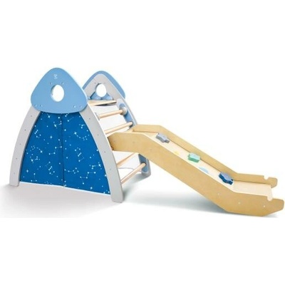 Hape Detská drevená preliezačka s rebríkom a šmýkačkou 4v1