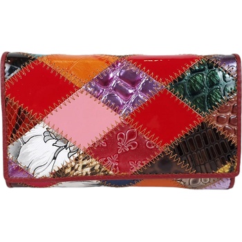 Многоцветно малко кожено портмоне