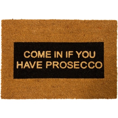 Artsy Mats Постелка от естествени влакна Come In If you Have Prosecco Glitter, 40 x 60 cm - Artsy Doormats (GLITTER-COMEIN)