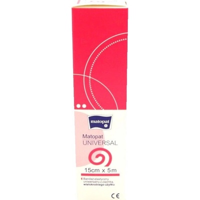 Matopat Elastický obväz Matopat UNIVERSAL so svorkou na rany 15 cm x 5 m 1 ks