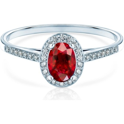 Savicki Prsteň Red Passion biele zlato rubín PI B RD 00095