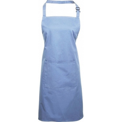 Premier Workwear Keprová pracovní zástěra s kapsou z kolekce Colours Collection modrá střední Pantone 2718 PW154