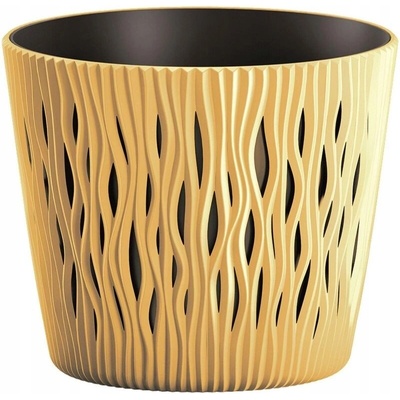 Prosperplast Kvetináč plast béžový 21,8 x 21,8 x 19,2 cm
