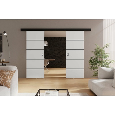 KIER Posuvné dvere WERDI DUO PLUS Biela 212 cm
