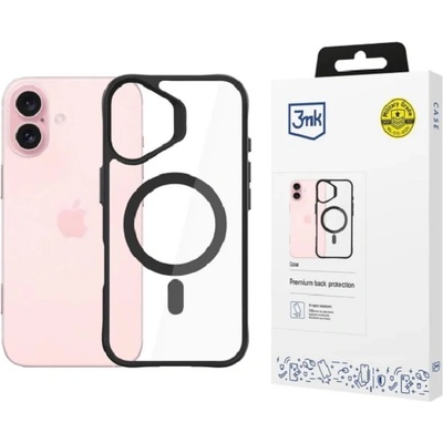 3mk Protection Калъф 3mk - Satin Armor, iPhone 16 Plus, черен (5903108586580)