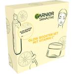 Garnier Vitamin C care set for the face, gift set with micellar cleansing water, sheet masks, anti-dark spot serum & moisturizer, for a radiant complexion, SkinActive, 4 pieces - Glow