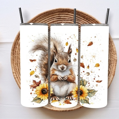 Jan Ne SQUIRREL termo kelímek s brčkem