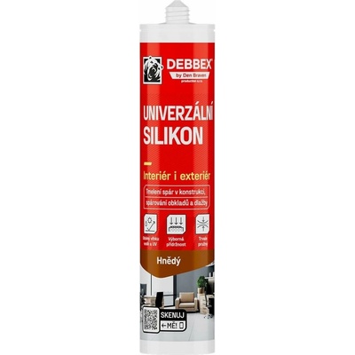 Debbex 30124RL Univerzální silikon 280 ml hnědá
