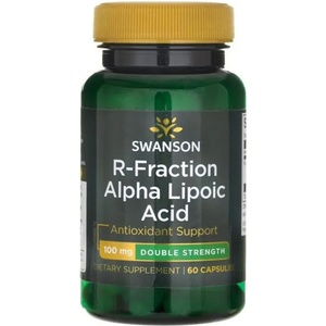 Swanson R-Fraction Alpha Lipoic Acid, 100 mg, 60 капсули, Swanson (SWU250)