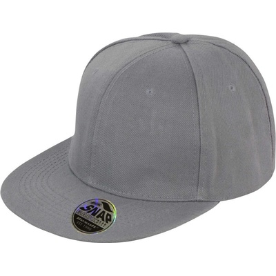 Result Headwear RC 083X s plochým kšiltem 6 panelová COT28083X61099-heather gre Melír šedá