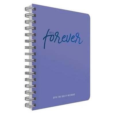 GIPTA Тетрадка Until, кремава хартия, широки редове, твърда корица, със спирала, 17 х 24 cm, 120 листа (6468)