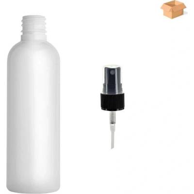 Via Plastová lahvička bílá s ČERNÝM rozprašovačem 100 ml 400 ks