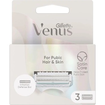 Gillette Venus Satin Care For Pubic Hair & Skin резервни ножчета 3 бр за жени