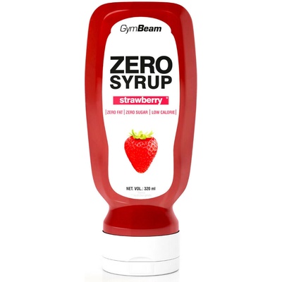 GymBeam Zero Syrup Strawberry 320 ml