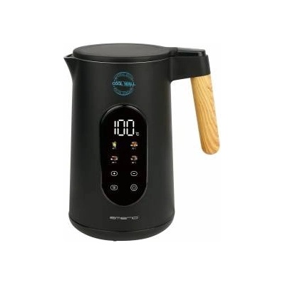 Emerio kettle stainless steel 1.7L - insulated double wall - temperature selection 40-100°C in 5°C steps - digital display with tea & keep warm function - 2200W - auto-off | WK-132230 - WK-132230