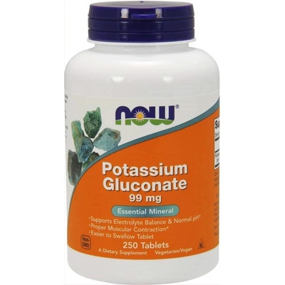 Now Foods Potassium Gluconate 99mg 250 tabliet