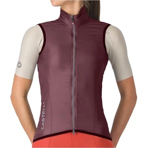 Castelli Дамски елек за колоездене Castelli Women's Aria 2 Vest Cycling vest - Deep Bordeaux (154-0181-0412)