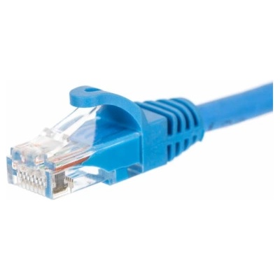 Netrack BZPAT1UB patch RJ45 snagless boot Cat 5e, UTP, 1m, modrý