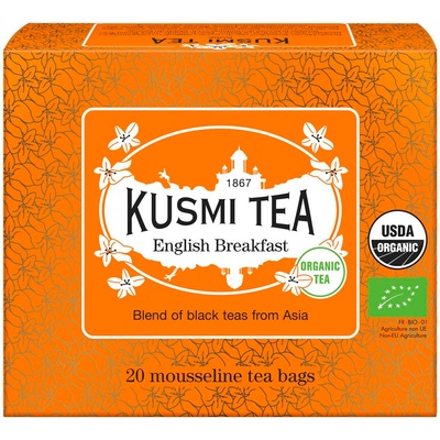 Kusmi Tea Черен чай English Breakfast в муселинови торбички 20 бр (21647A1120)
