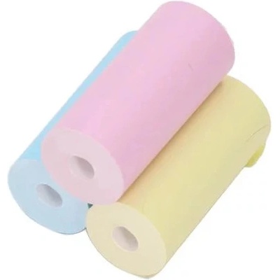 Kobes Technology Ltd Farebné kotúčiky termopapiera pre tlačiareň mini print - 5,7 cm x 3 m - 3 kusy