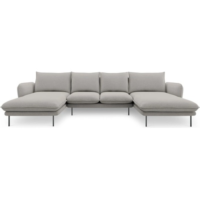 Cosmopolitan Design Светлосив U-образен диван Vienna - Cosmopolitan Design (COS_U_52_F1_VIENNA3)