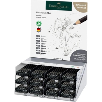 Faber-Castell Моливи Pitt Graphite Matt, чернографитни, 144 (1015100382)