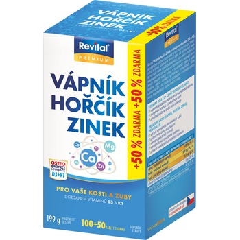 Revital Vápník+hořčík+zinek+vit. D3+K1 150 tablet
