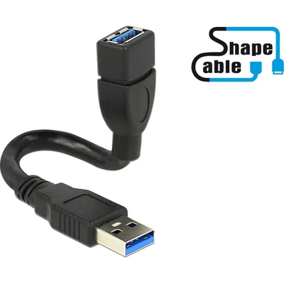 Delock Кабел Delock USB 3.0 A мъжки USB 3.0 A женски ShapeCable 0, 15 м