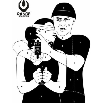 GFC Tactical Range Solutions Cvičný terč RS-Hostage, 50 x 70 cm -10ks