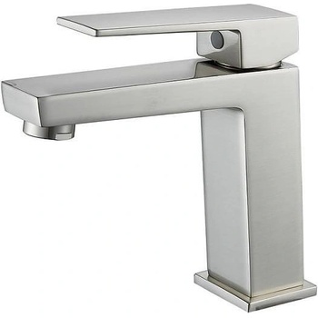 Image 1 of Inter Ceramic Стоящ смесител за умивалник 1491085BRUSH NICKEL, месинг, полиран никел, 15.7x16.8х3.8см (1491085BRUSH NICKEL)