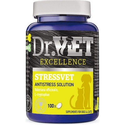 Dr.VET Excellence STRESSVET kontrola stresu z prostredia 100 g 100 tabliet