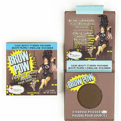 theBalm Browpow pudr na obočí v praktickém magnetickém pouzdře Dark Brown 1,2 g – Zboží Dáma