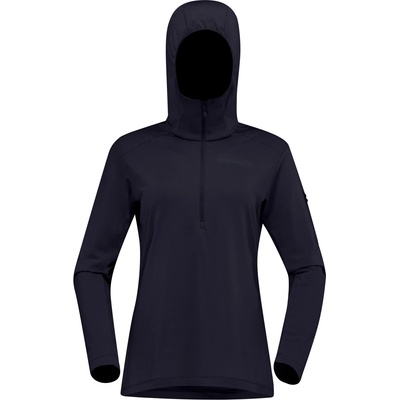 Norrøna Дамски поларен пуловер Norrøna Women's Falketind Warm1 Hood Fleece jumper - Caviar Black (105-7309-0214)