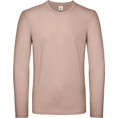 B&C pánske tričko s dlhým rukávom TU05T Millennial pink