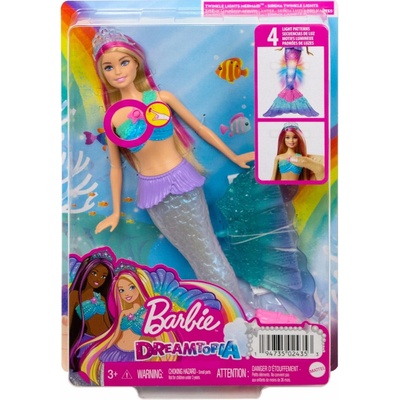 Barbie Dreamtopia mořská panna s třpytivými světly – Hledejceny.cz