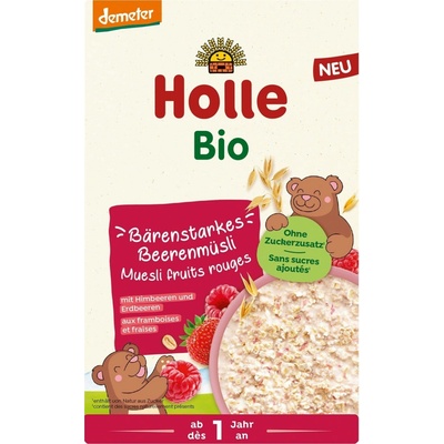 Holle Bio Müsli s kousky jahod a malin 200 g