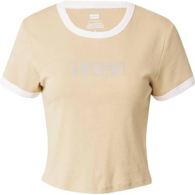 Levi's Тениска 'Graphic Mini Ringer' бежово, размер M