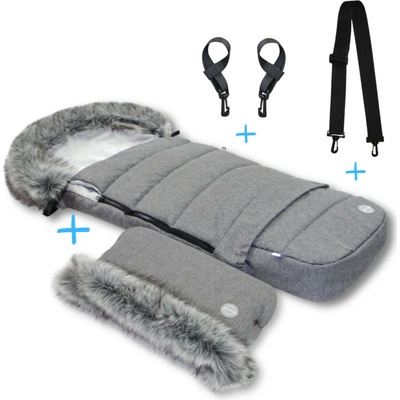 JOMK Northern Combi Grey + Rukávnik JOMK Northern Extra Grey + popruhy