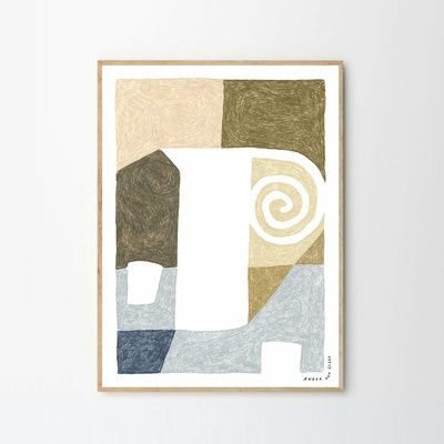 Moikka Plagát Taking a Break by Atelier Aha A4 (21x27cm)
