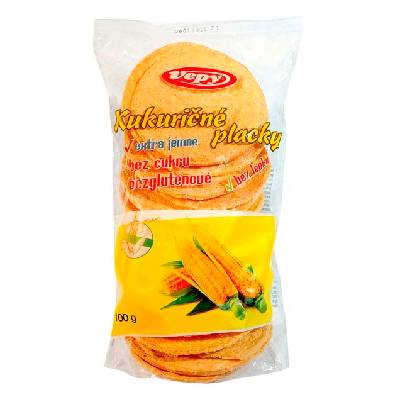 Vepy Kukuřičné placky bezlepkové, 100g 100 g