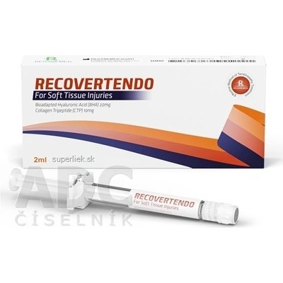 Recovertendo periartikulárna injekcia s kyselinou hyalurónovou 20 mg a kolagén tripeptidom 10 mg 2 ml