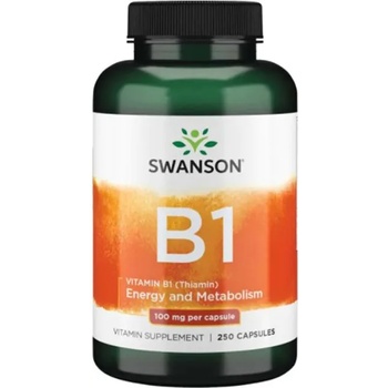 Swanson Vitamin B1, 100 mg, 250 капсули, Swanson (SW016)