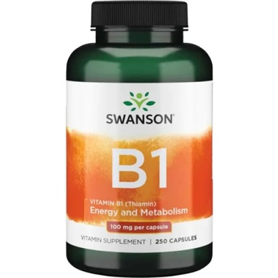 Swanson Vitamin B1, 100 mg, 250 капсули, Swanson (SW016)