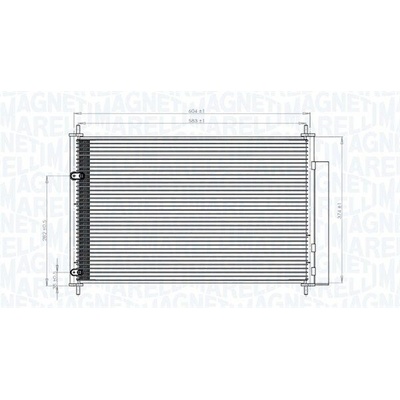 Kondenzátor, klimatizace MAGNETI MARELLI 350203767000