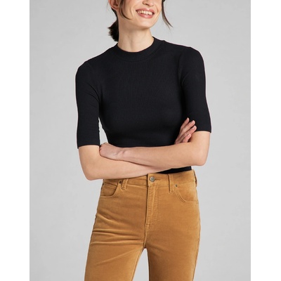 Wrangler Lee RIBBED TEE BLACK