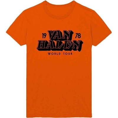 Van Halen World Tour '78 Orange L Риза (VHTS03MO03)