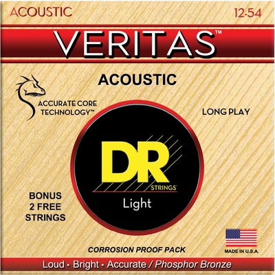 DR Strings VTA-12 Veritas 6-Pack Струни за акустична китара (VTA-12-6PK)